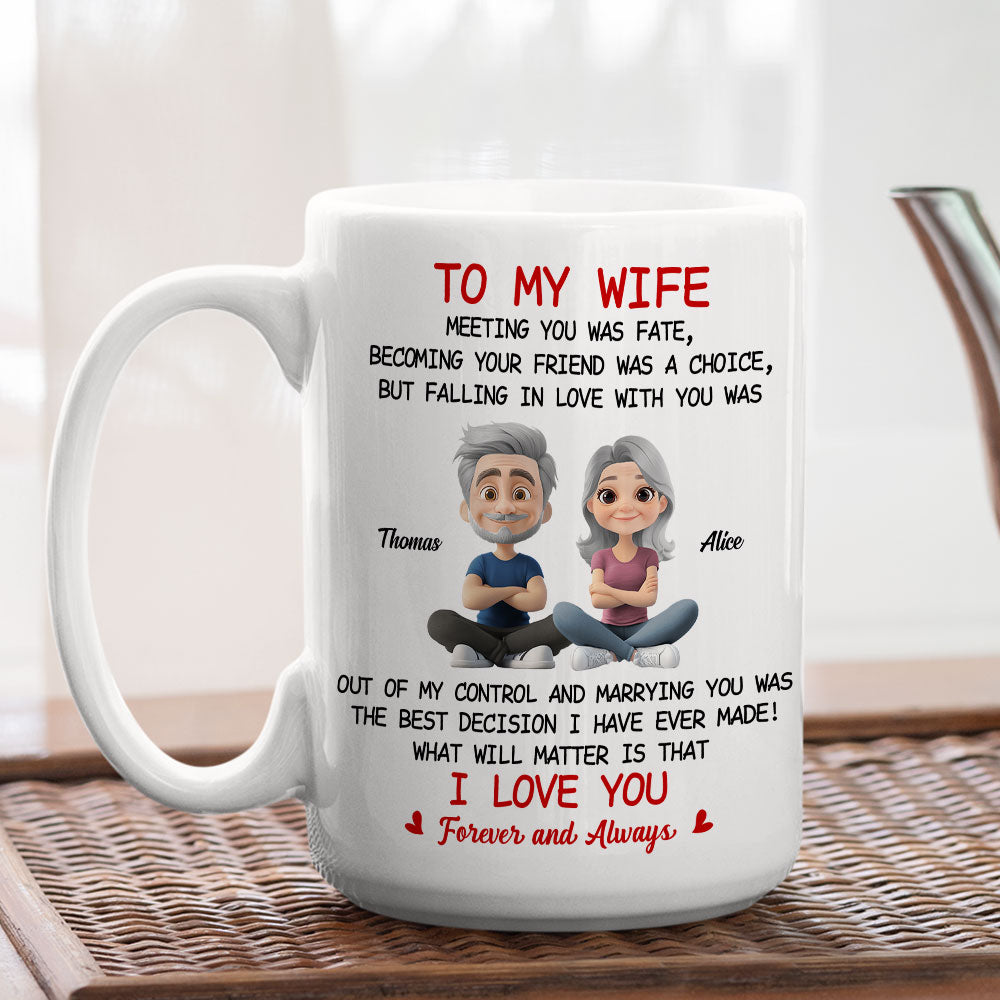 Custom Anniversary Keepsake Gifts For Couple • Falling In Love With You - Personalized Coffee Mug