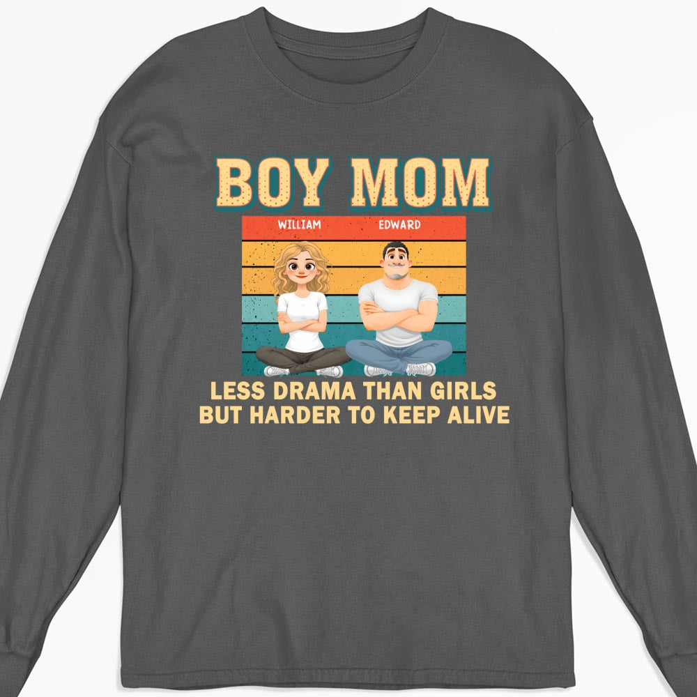 Custom Christmas Anniversary Keepsake Gifts For Wife • Boy Mom - Personalized Shirt