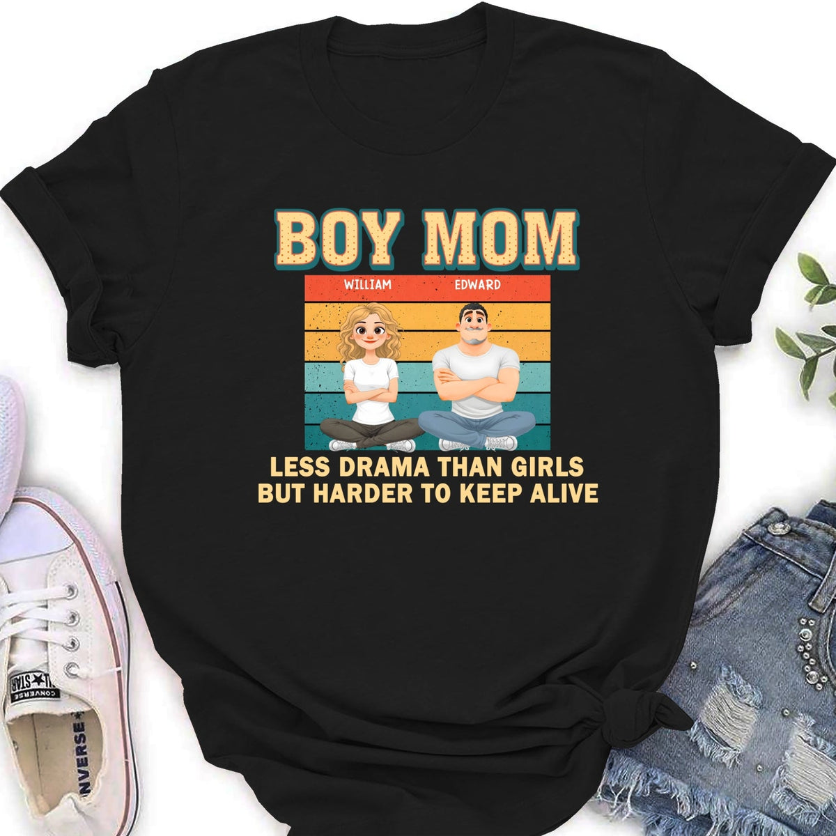 Custom Christmas Anniversary Keepsake Gifts For Wife • Boy Mom - Personalized Shirt