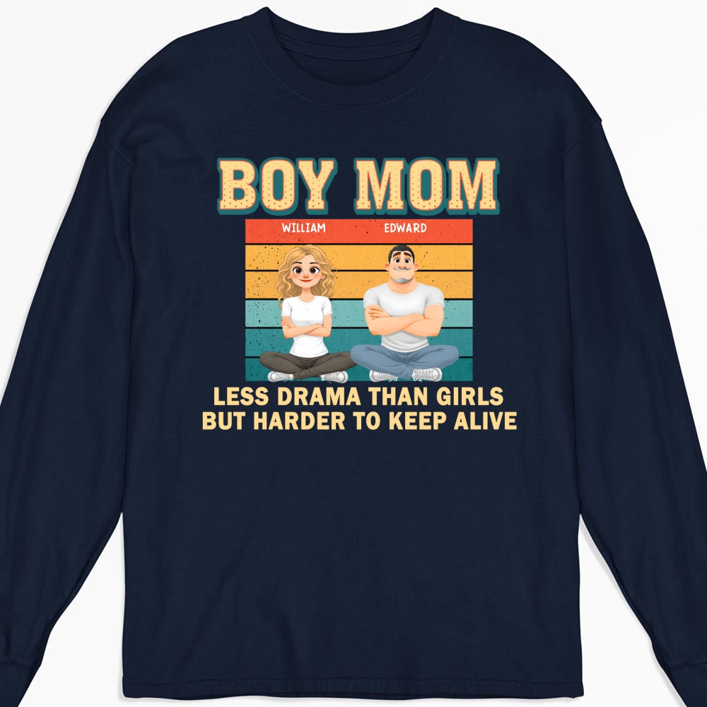 Custom Christmas Anniversary Keepsake Gifts For Wife • Boy Mom - Personalized Shirt