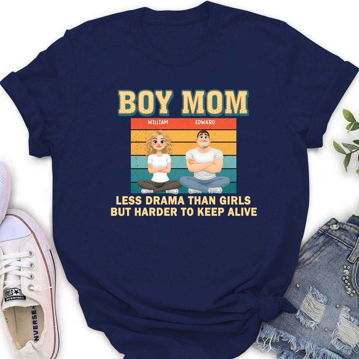 Custom Christmas Anniversary Keepsake Gifts For Wife • Boy Mom - Personalized Shirt
