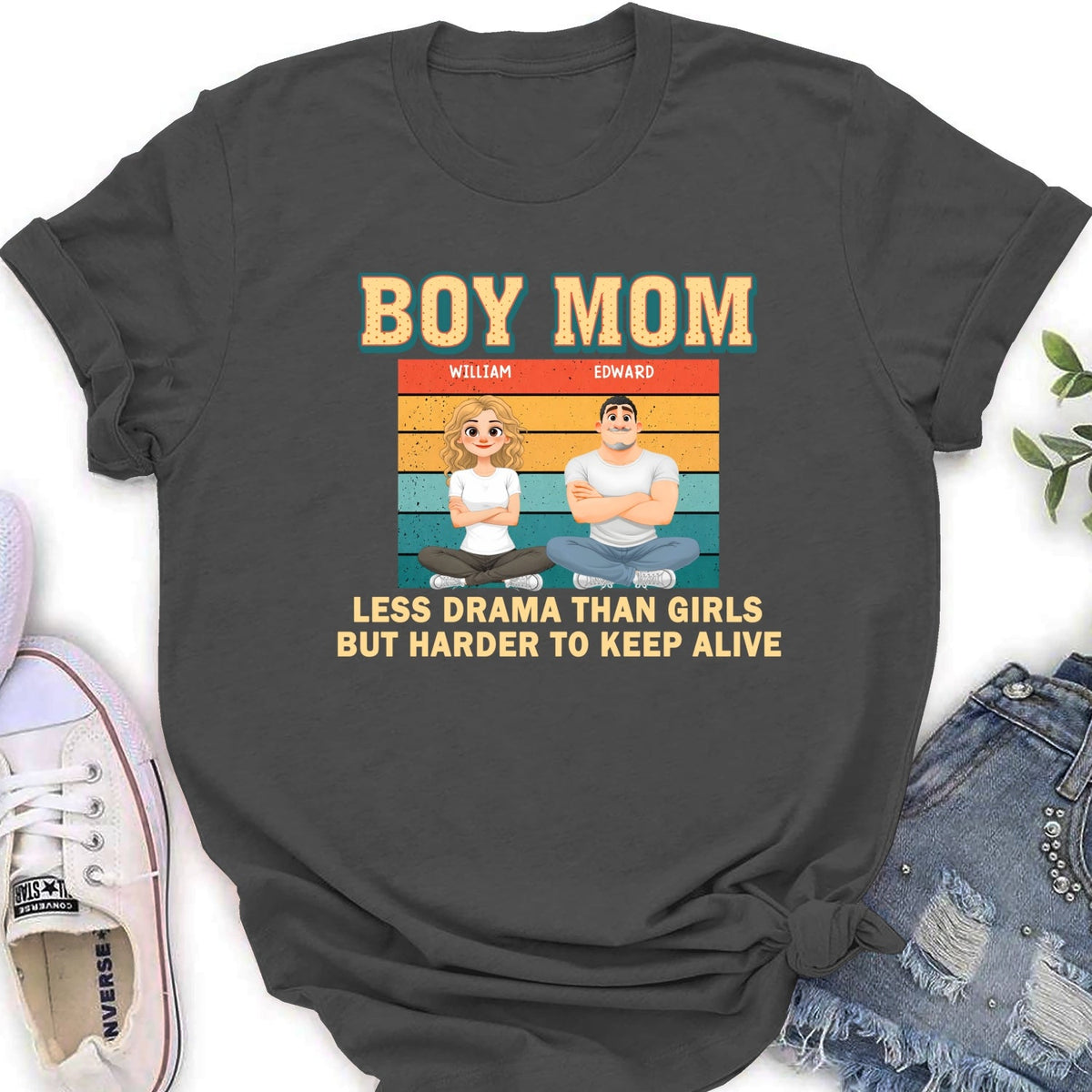Custom Christmas Anniversary Keepsake Gifts For Wife • Boy Mom - Personalized Shirt