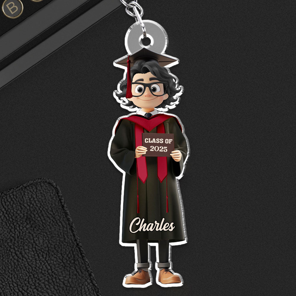Happy Graduation My Friends - Personalized Acrylic Keychain