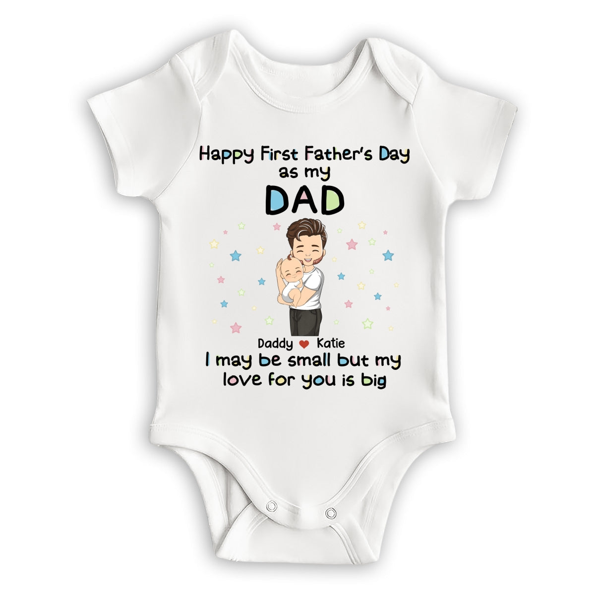 Daddy and Kid - Personalized Baby Onesie