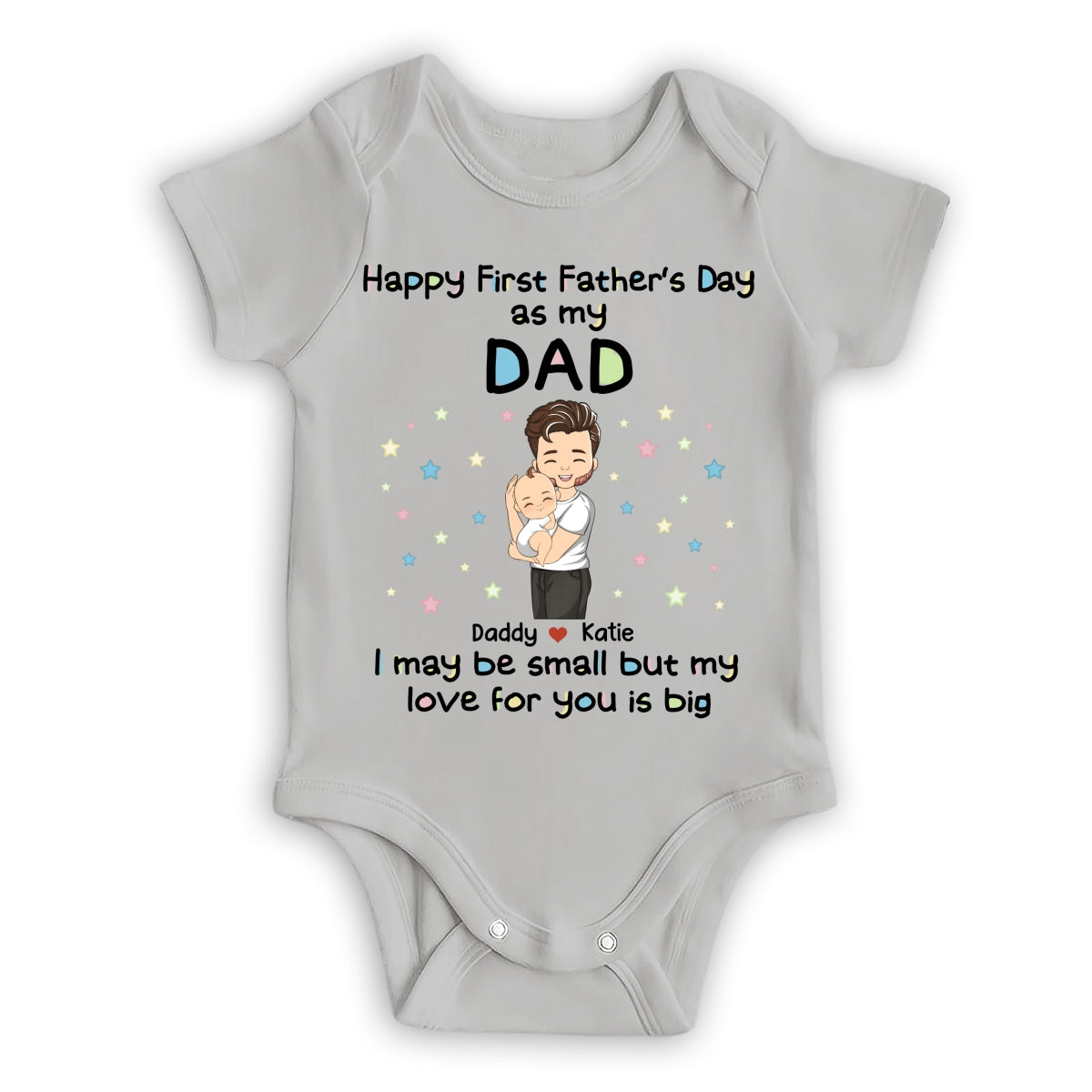 Daddy and Kid - Personalized Baby Onesie