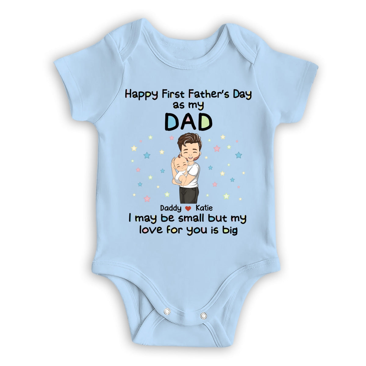Daddy and Kid - Personalized Baby Onesie