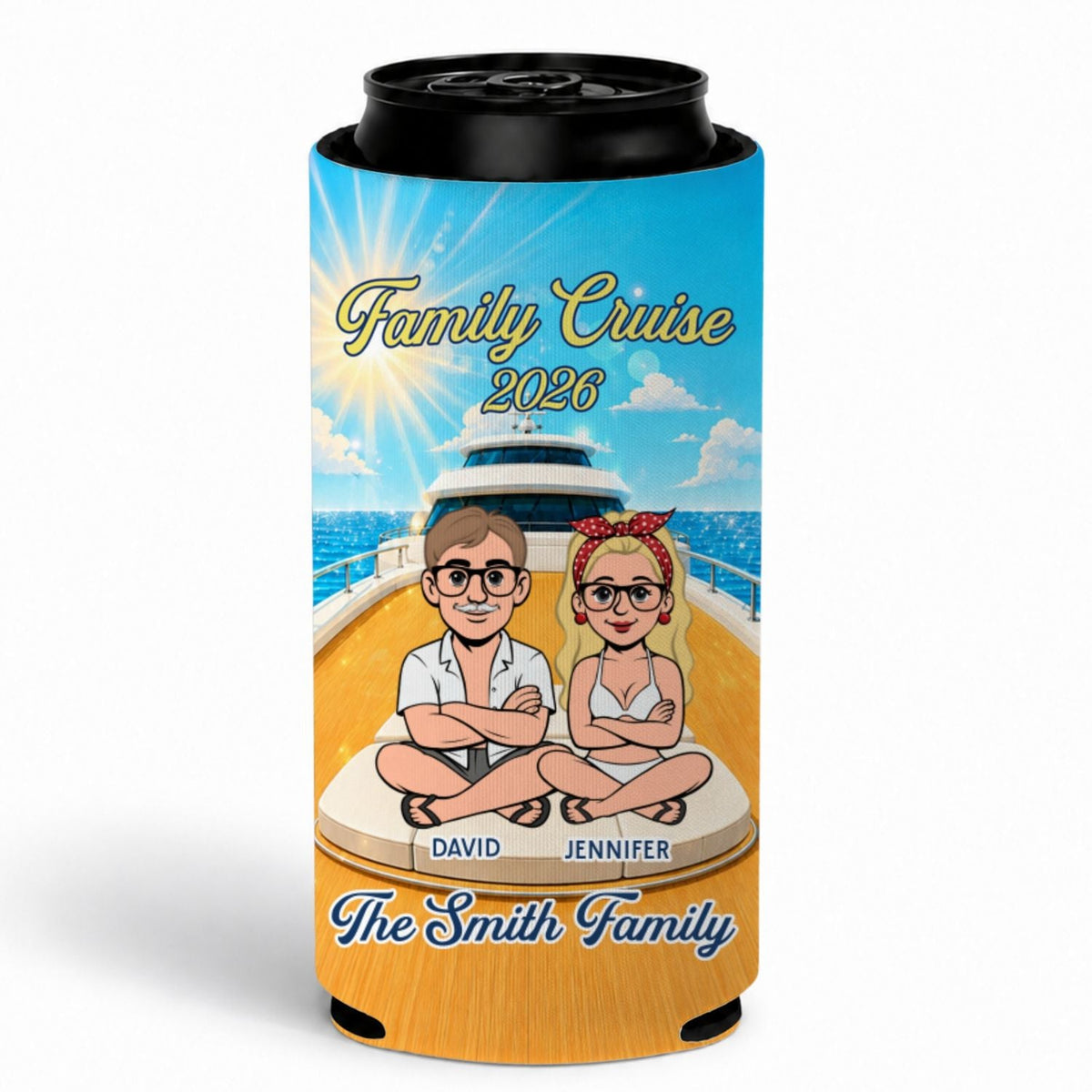 Making Summer Memories Together - Personalized Skinny Can Cooler