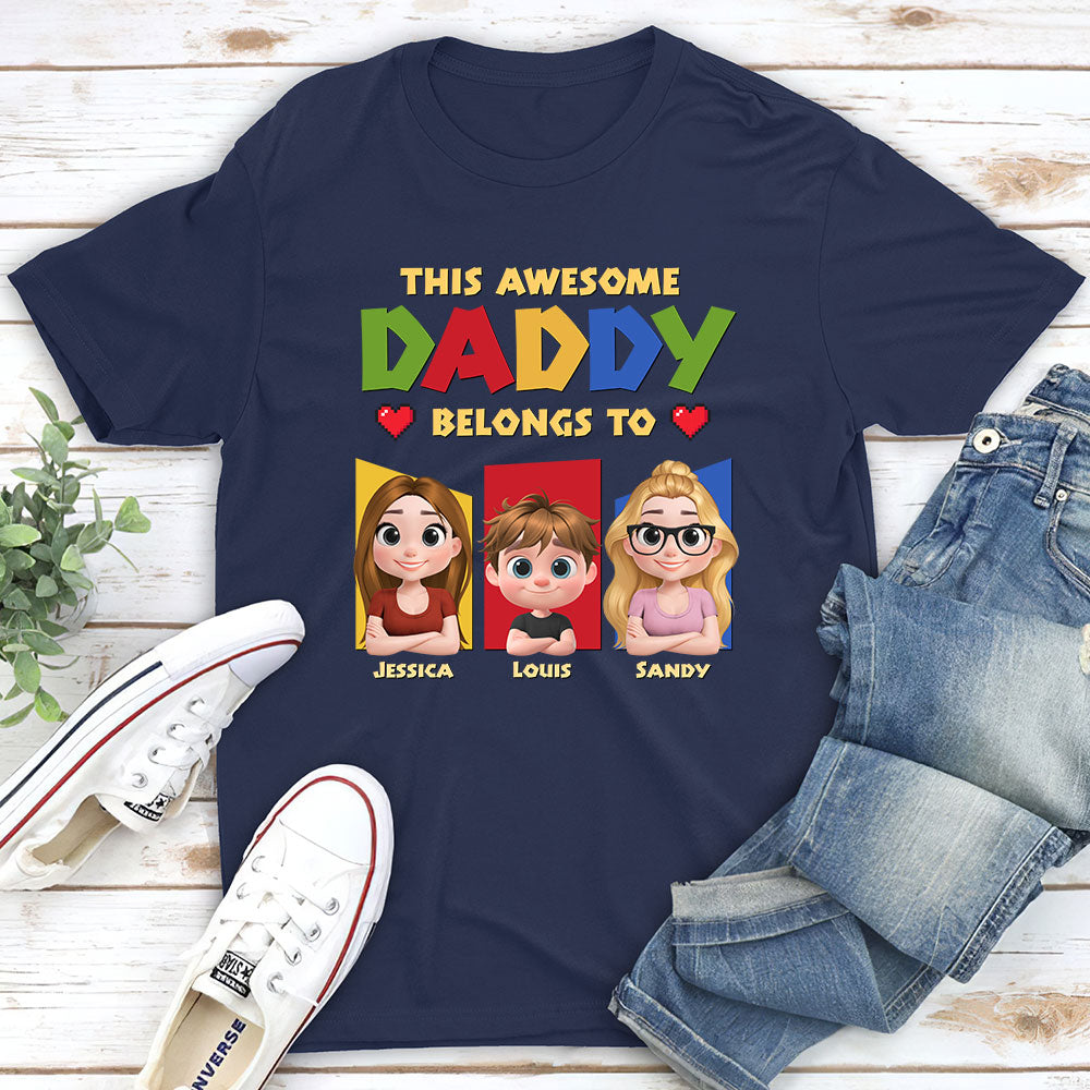 Custom Father's Day, Special Gift for Dad & Grandpa • Daddy Is The Best - Personalized Shirt