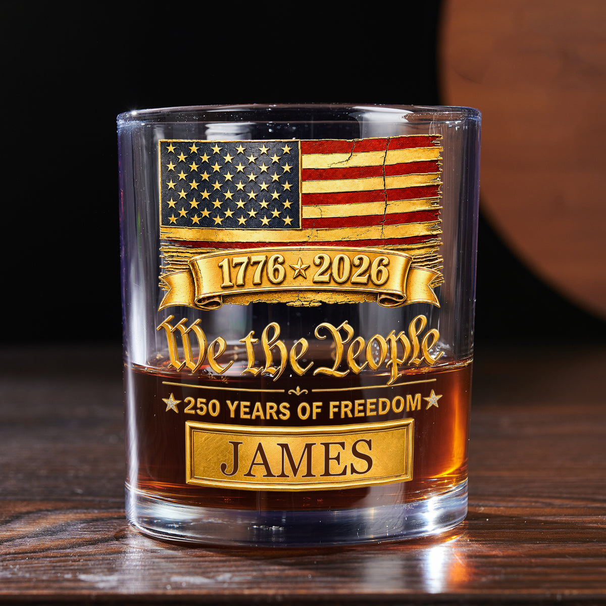 The People We Be - Personalized 3D Effect Whiskey Glass