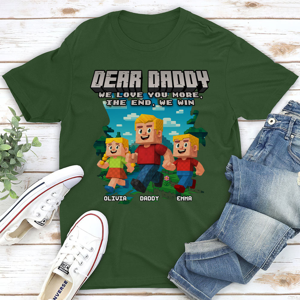 Custom Father's Day, Special Gift for Dad & Grandpa • Dear Papa We Love You - Personalized Shirt