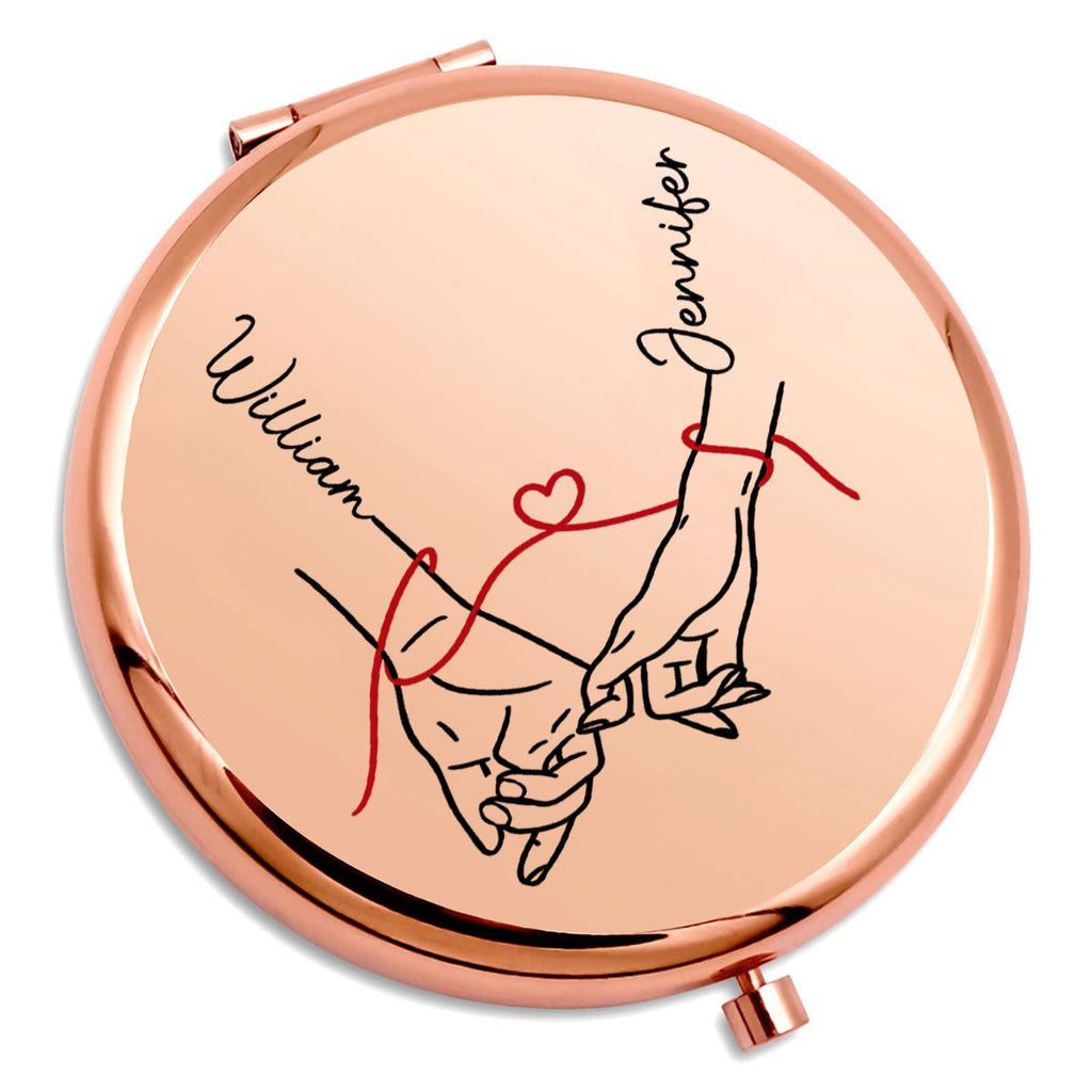 How Lucky I Am - Personalized Compact Mirror