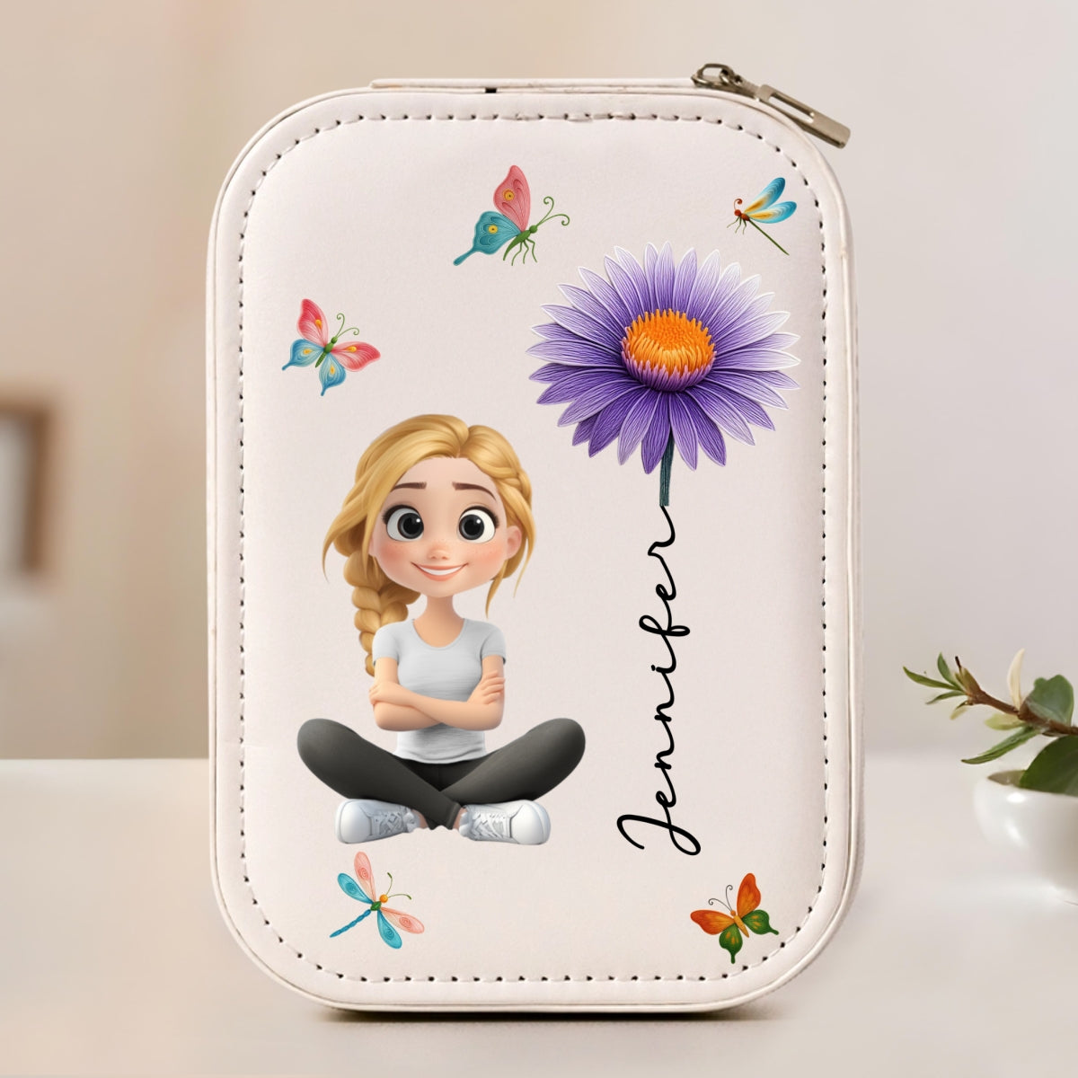 Beautiful Little Soul - Personalized Jewelry Box With LED Mirror