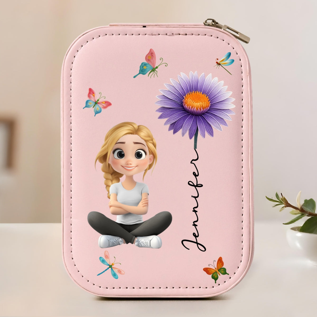 Beautiful Little Soul - Personalized Jewelry Box With LED Mirror