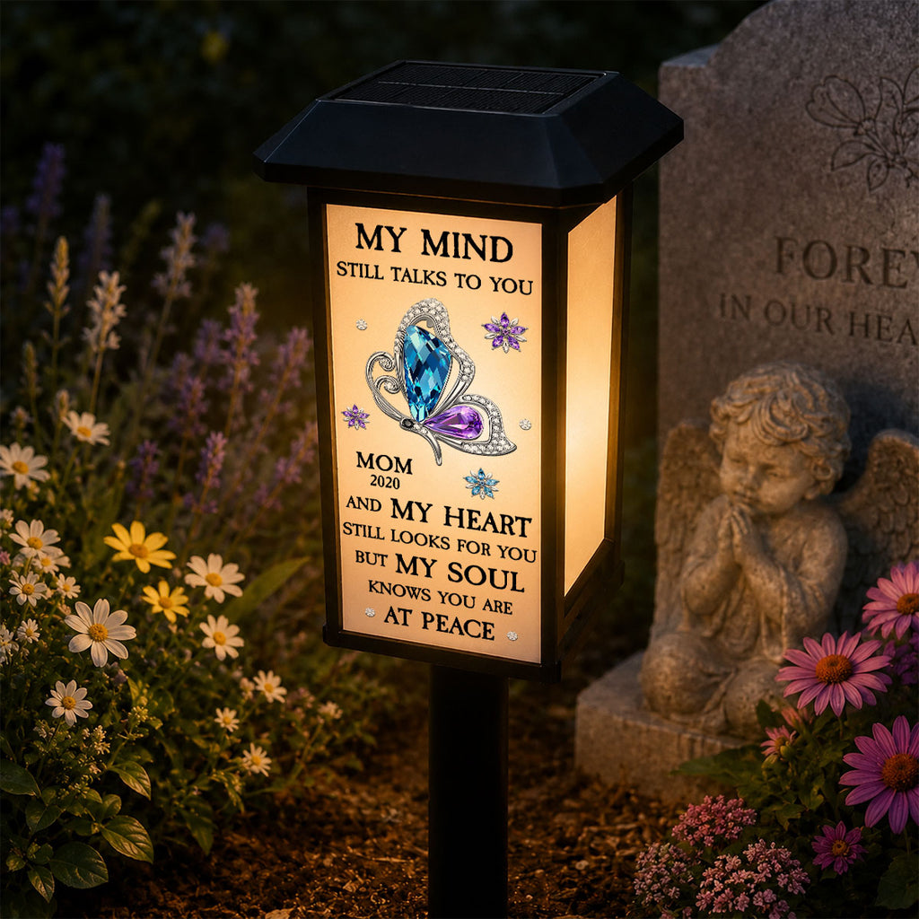 My Soul Knows You Are At Peace - Personalized Solar Garden Light