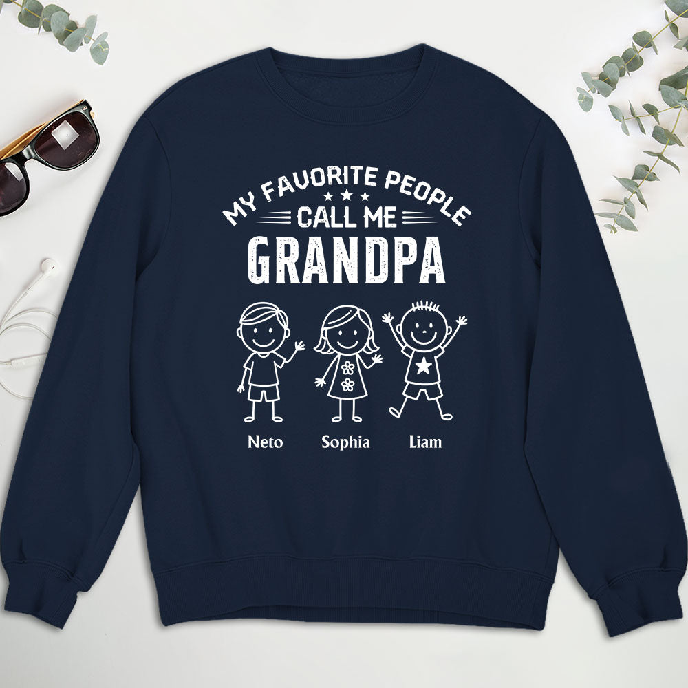 Custom Father's Day, Special Gift for Dad & Grandpa • Call Me Grandpa - Personalized Shirt
