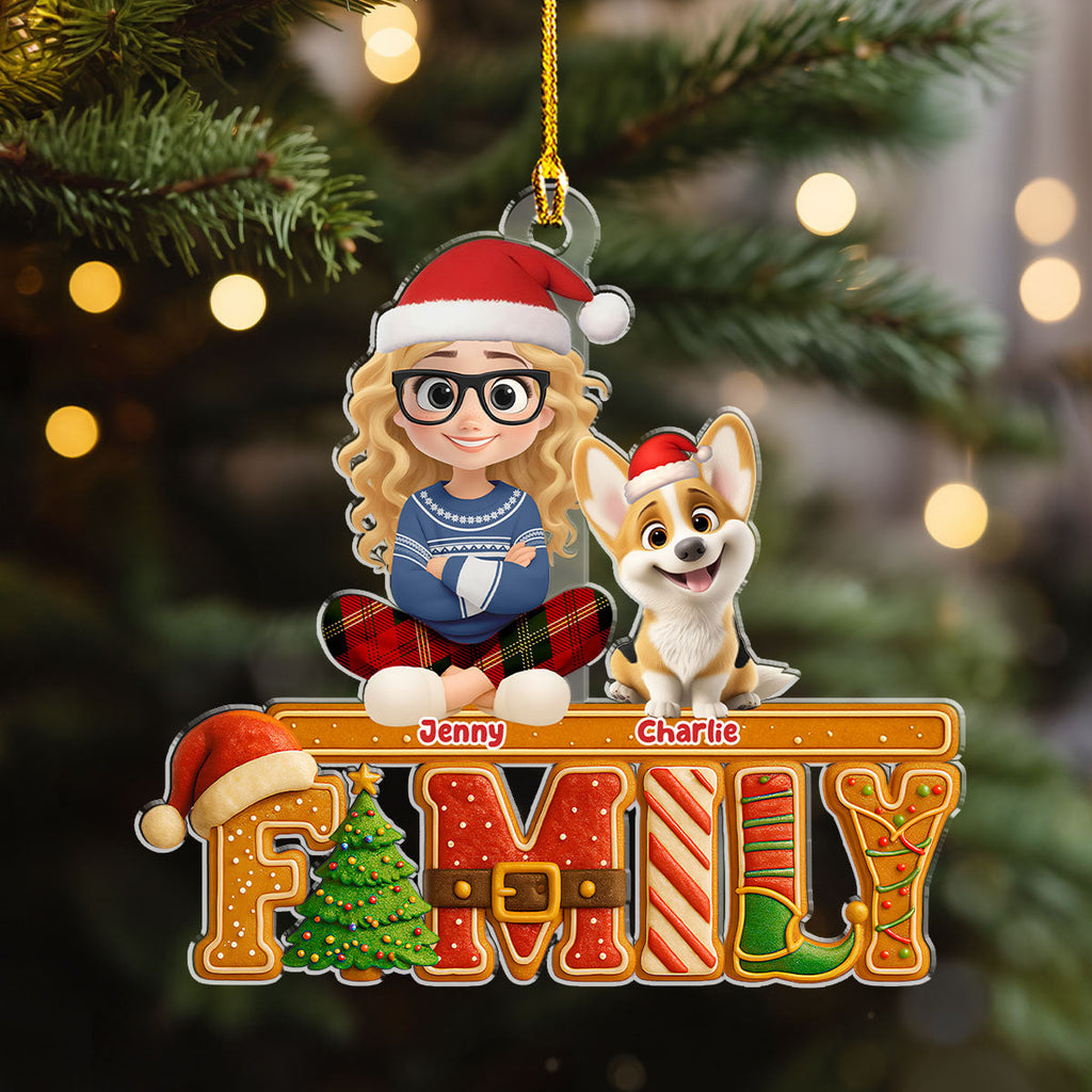 Custom Family Ornament, Christmas Gift for Family Members •  Loved This Christmas Cake - Personalized Acrylic Ornament
