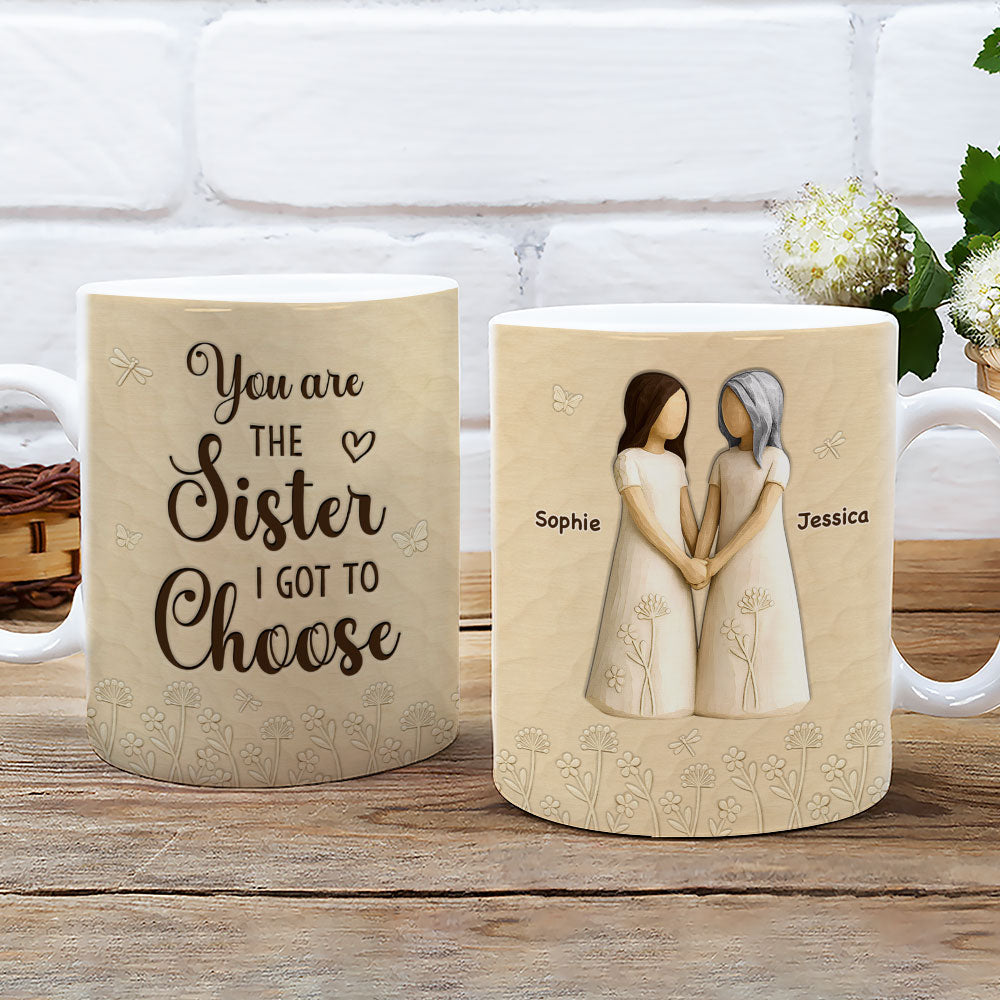 Custom Christmas & Birthday Gift For Sister • You Are The Sister - Personalized 3D Inflated Effect Coffee Mug