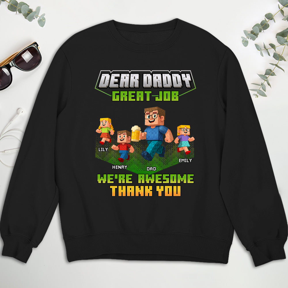 Custom Father's Day, Special Gift for Dad & Grandpa • Thank You Dadcraft - Personalized Shirt