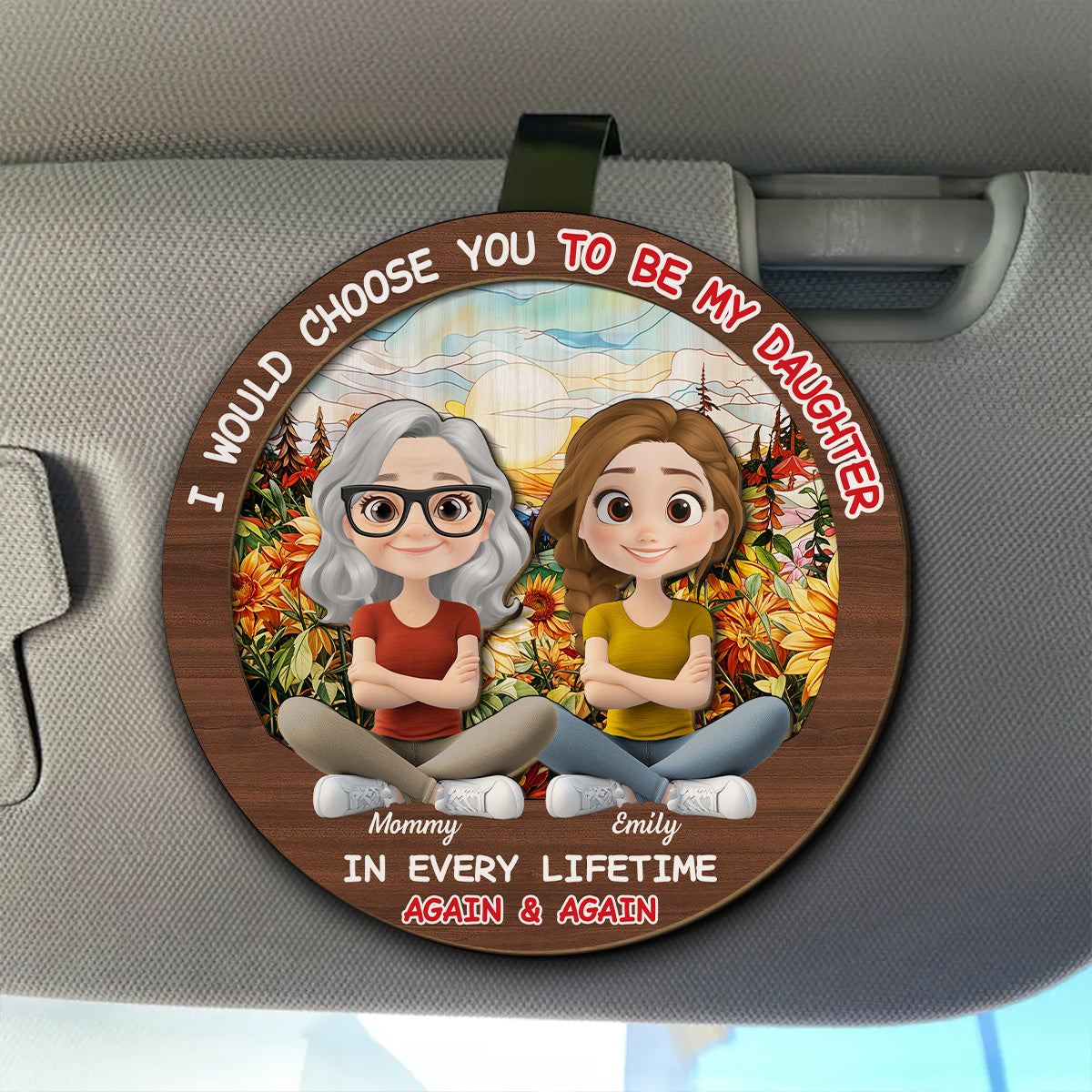 Always Choose You - Personalized Car Visor Clip