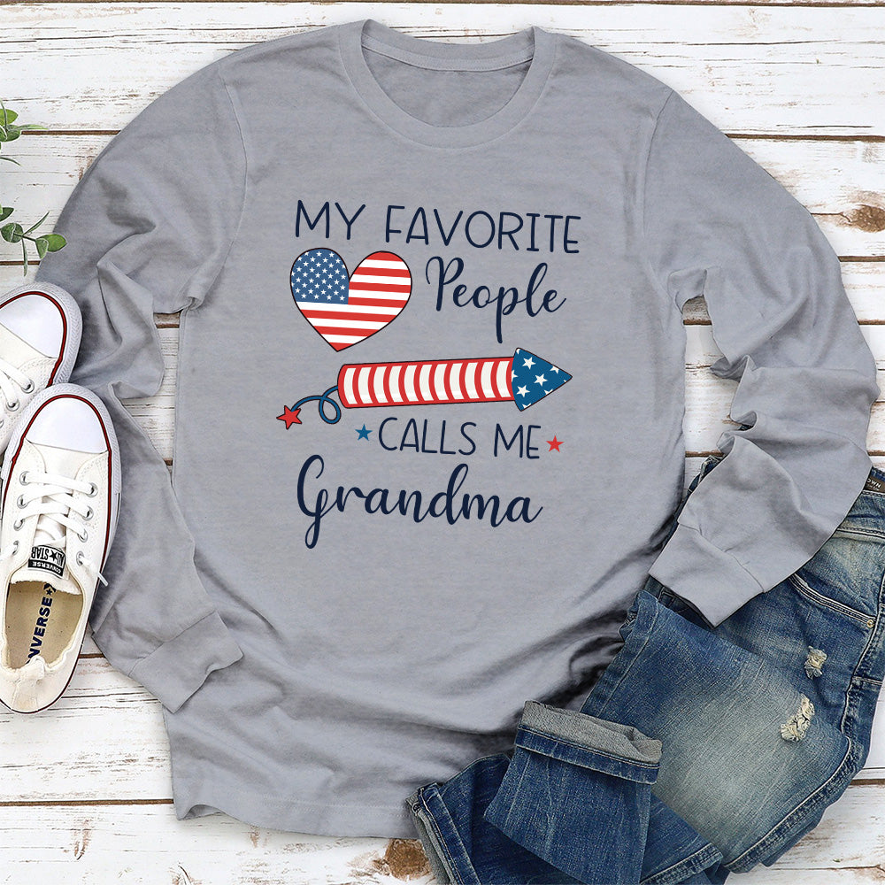 Custom Christmas & Birthday Gift for Grandma • My Favorite People Calls Me Love - Personalized Shirt
