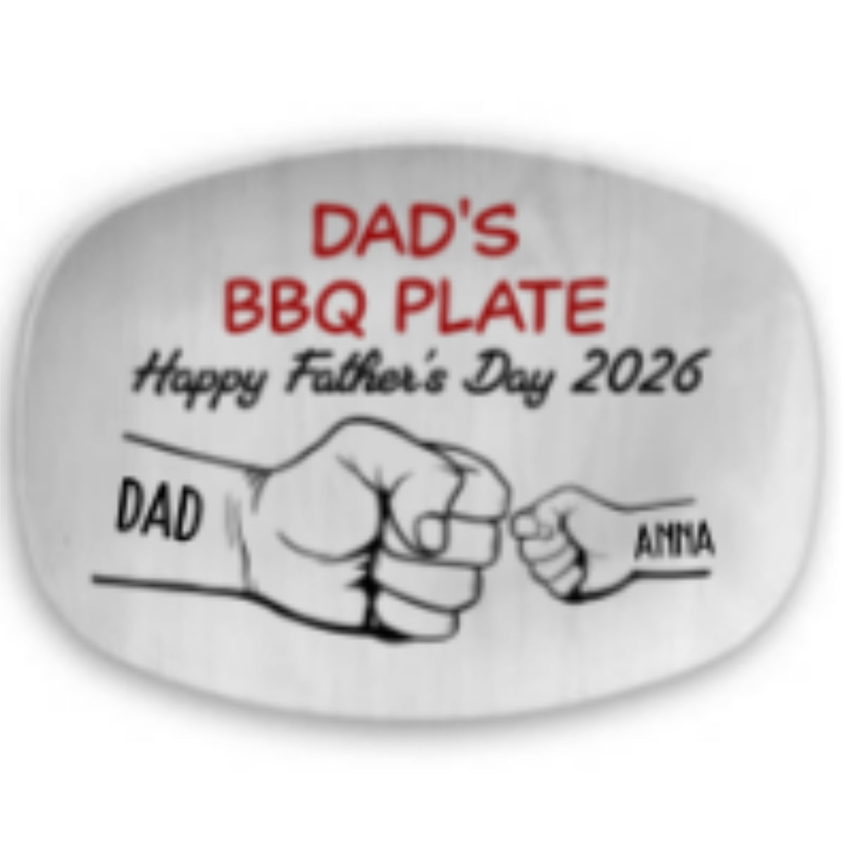 BBQ King Dad - Personalized Platter