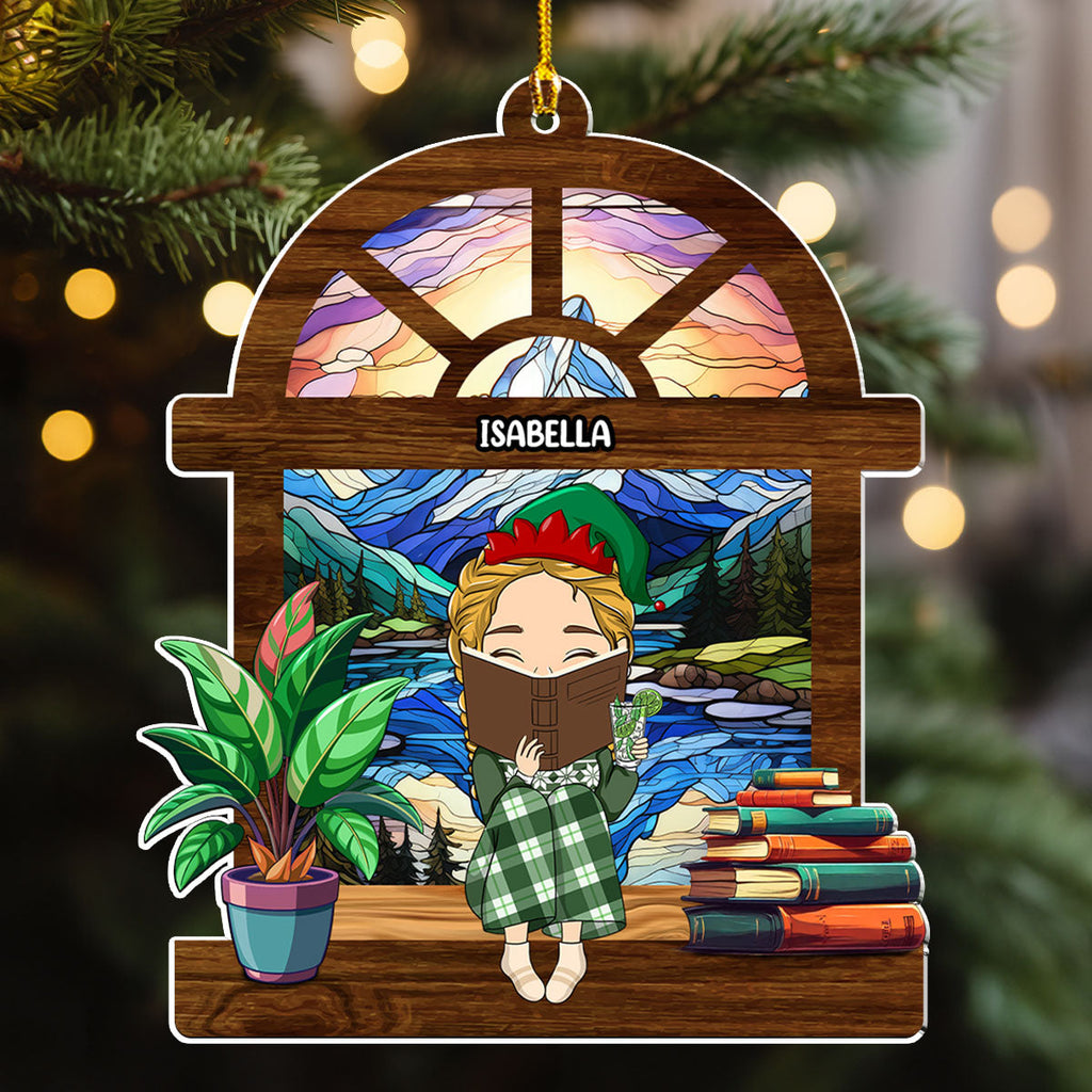 Custom Keepsake Christmas Ornament •  Book Lover - Personalized Acrylic Ornament