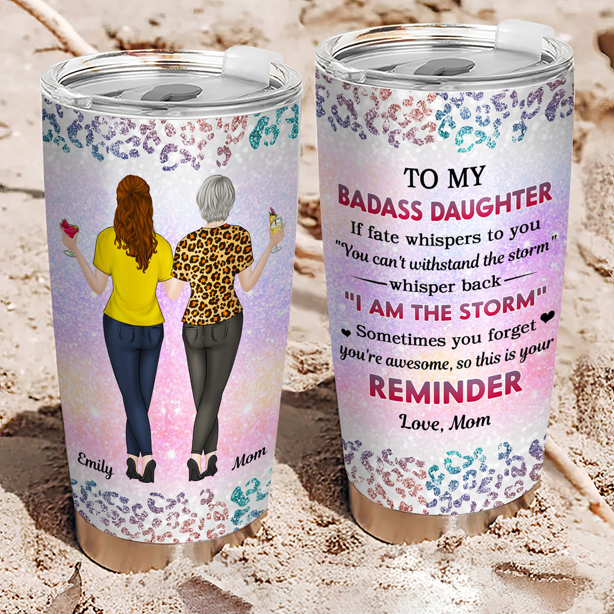 Dear Daughter Keep Slaying - Personalized Tumbler