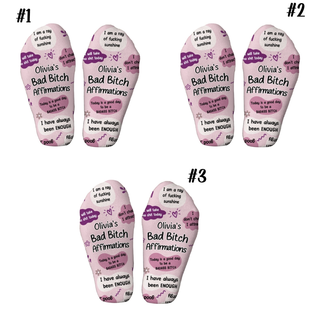 Custom Name Friendship Footwear, Christmas Birthday Gift For Bestie • I Have Always Been Enough - Personalized Crew Socks