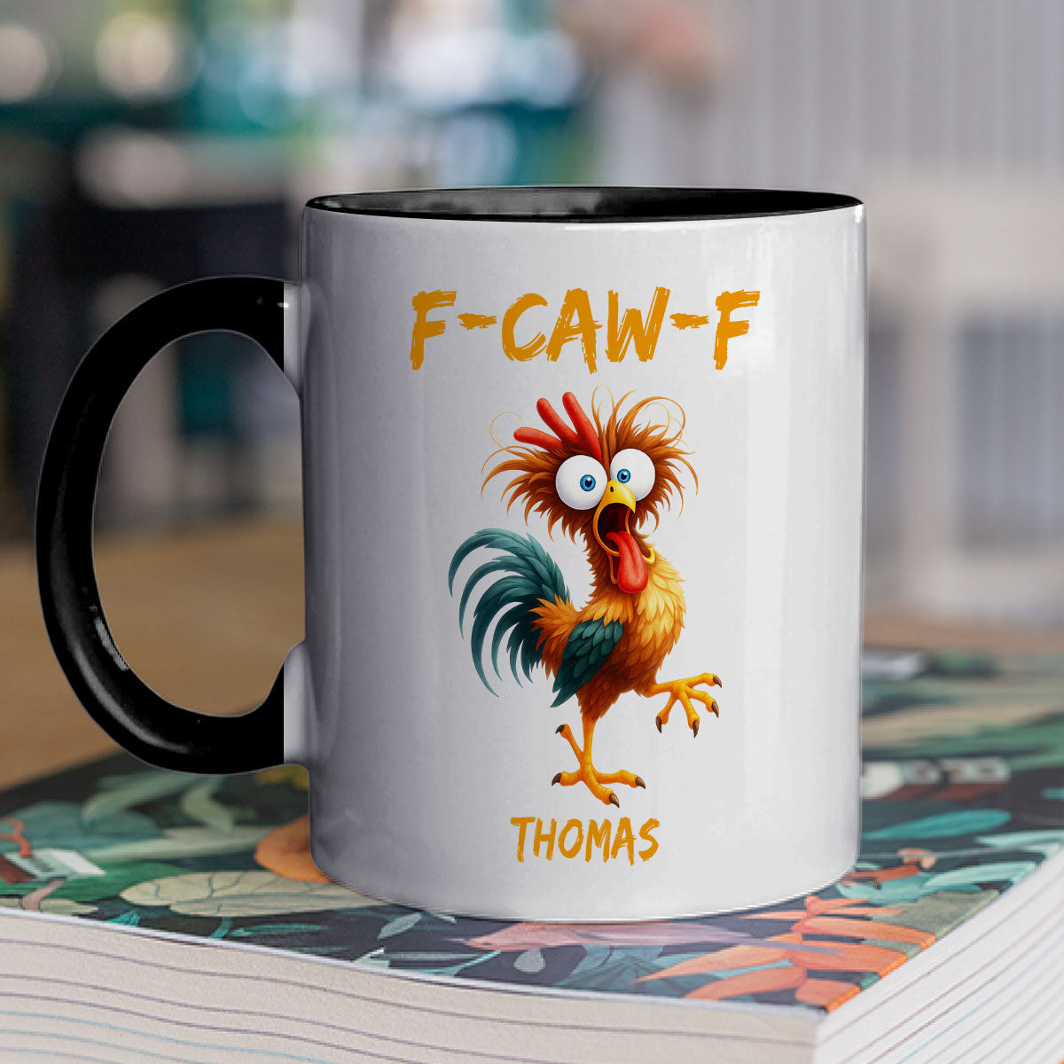 Custom Best Friend, Christmas & Birthday Friendship Keepsake Gift • FCAWF Chicken Humor - Personalized Accent Mug