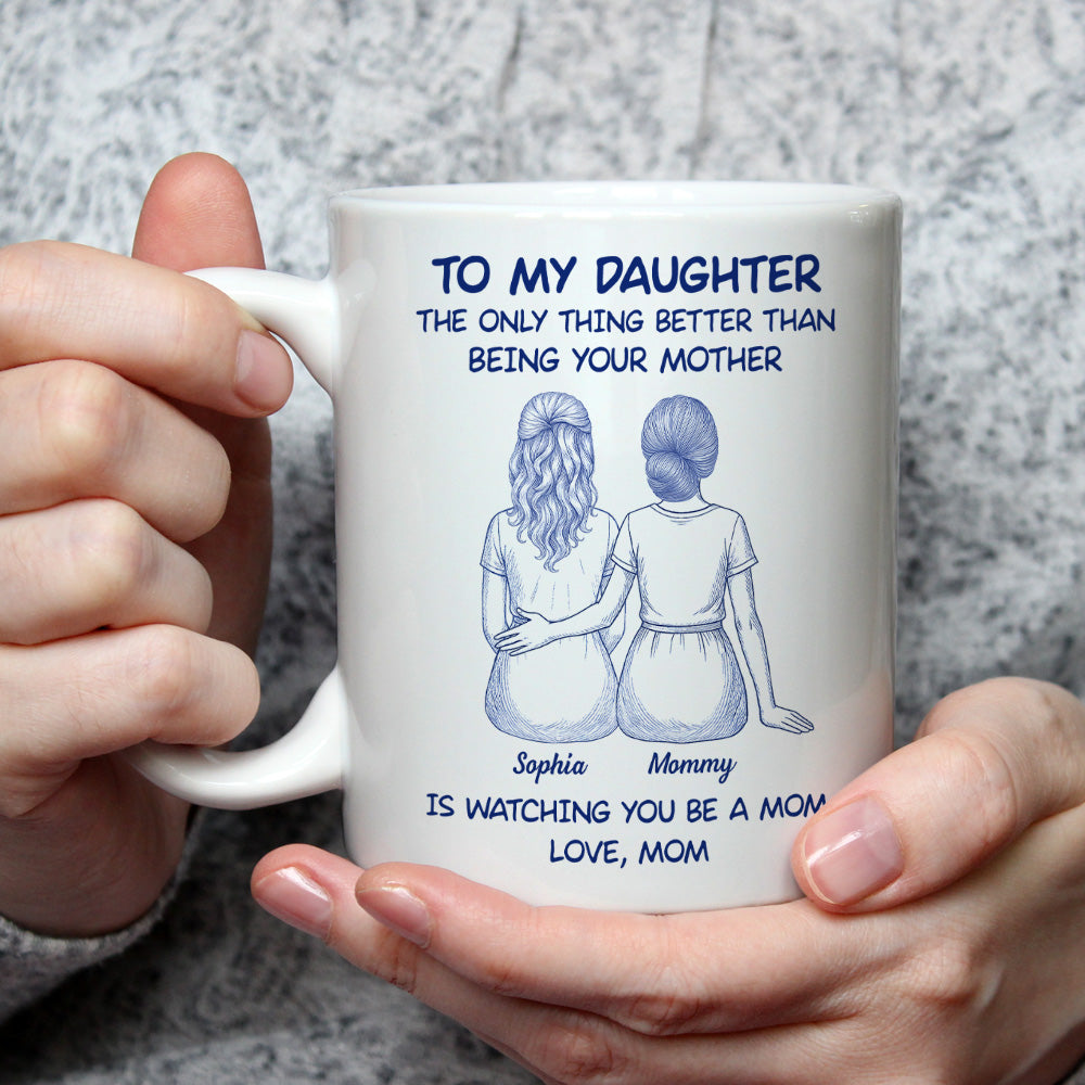 Custom Christmas & Birthday Gift for Daughter • You Became Everything I Dreamed - Personalized Coffee Mug