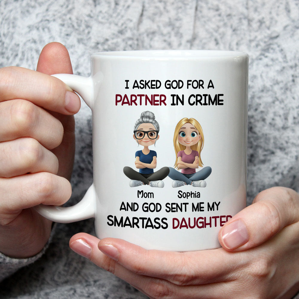 Custom Christmas & Birthday Gift for Daughter • My Daughter As My Partner - Personalized Coffee Mug