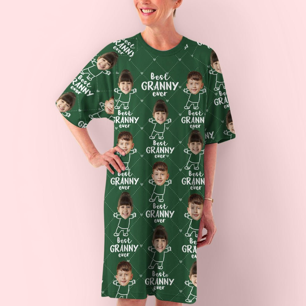 Best Grandma Ever - Personalized 3/4 Sleeve Dress