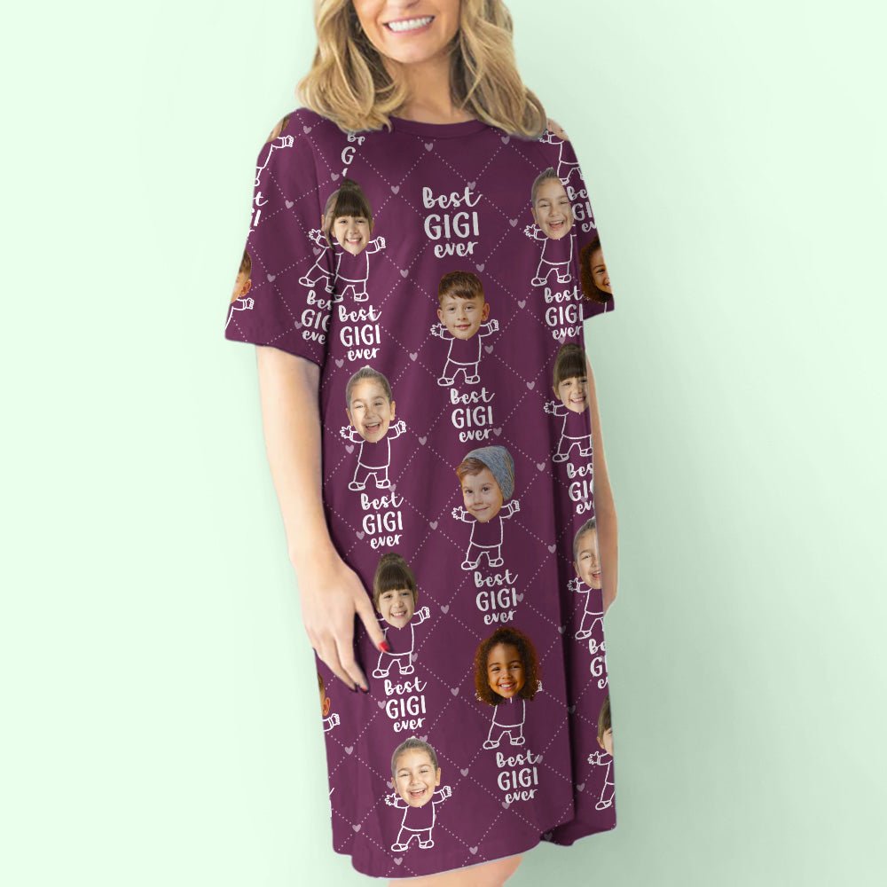 Best Grandma Ever - Personalized 3/4 Sleeve Dress