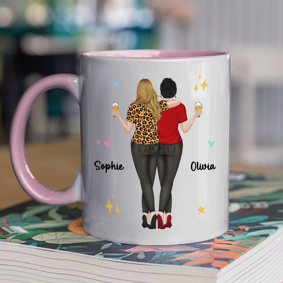 Custom Best Friend, Christmas & Birthday Friendship Keepsake Gift • My Human Diary - Personalized Accent Mug