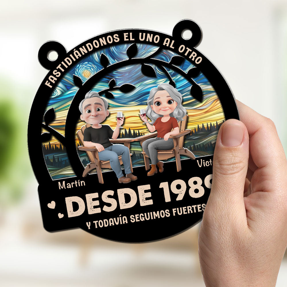 Custom Hanging Decor, Birthday Housewarming Gift • Amor que Sigue Fuerte – Atrapasol Personalizado