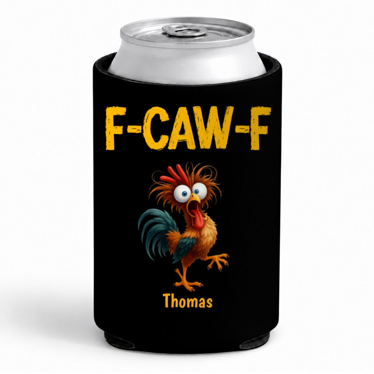 FCAWF Chicken Humor - Personalized Skinny Can Cooler