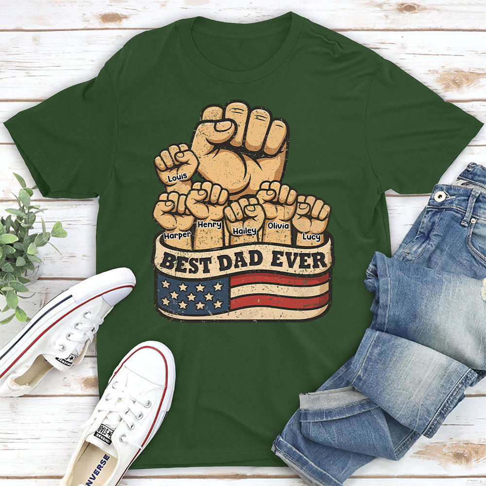 Custom Father's Day, Special Gift for Dad & Grandpa • Best Daddy Ever - Personalized Shirt