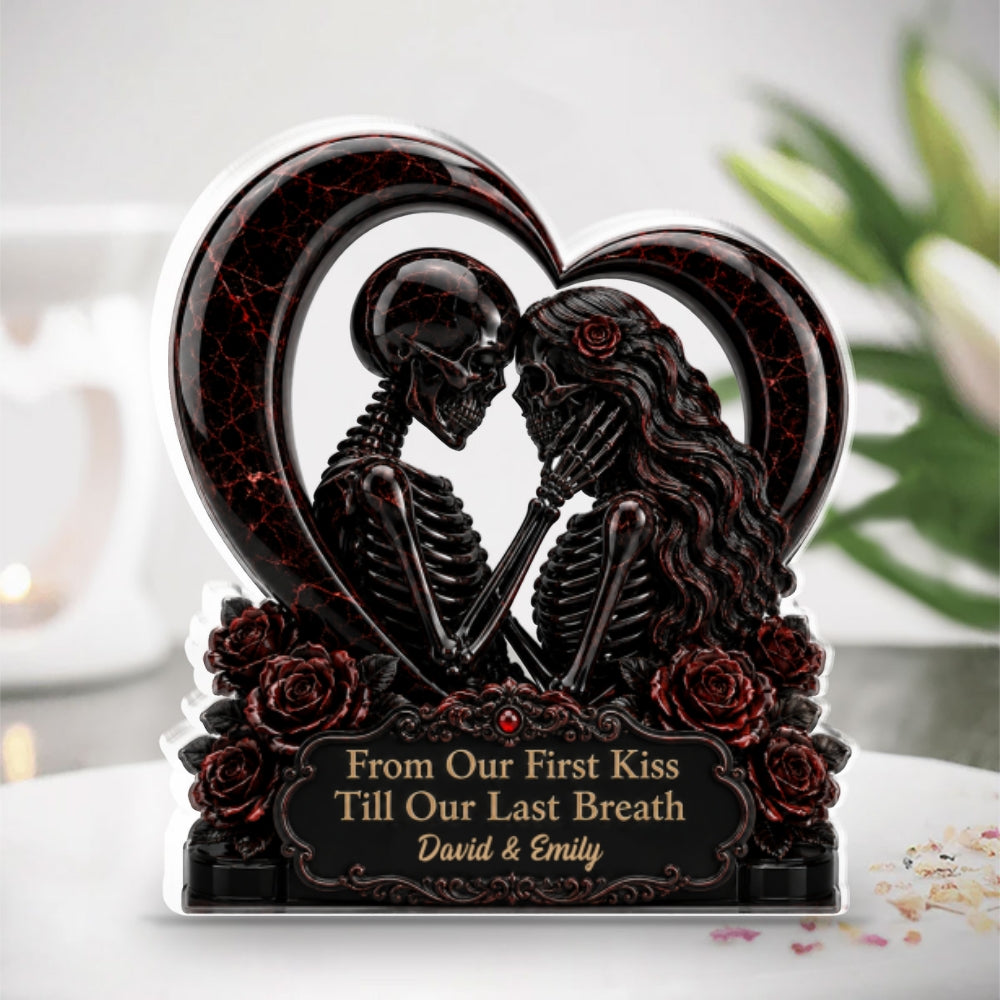 Custom Couple's Decor, Anniversary & Wedding Gift • Till Death Then Forever After - Personalized Acrylic Plaque