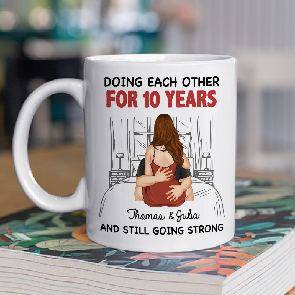 Custom Anniversary Keepsake Gifts For Couple • Doing Each Other For Years - Personalized Coffee Mug
