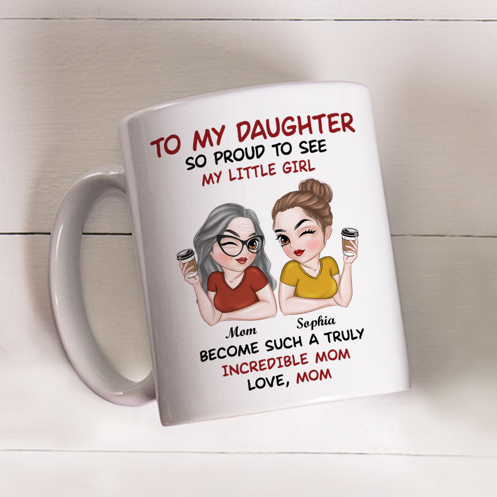 Custom Mother's Day Gift for Mom & Grandma • Forever My Daughter Forever My Heart - Personalized Coffee Mug