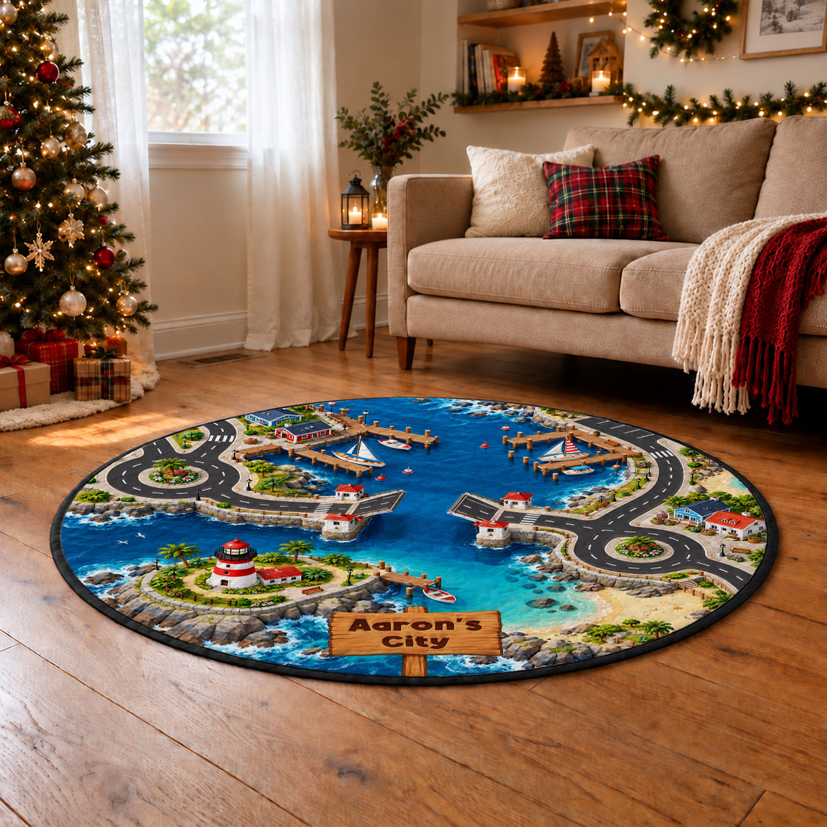 Car Racing Game - Personalized Quilted Mat