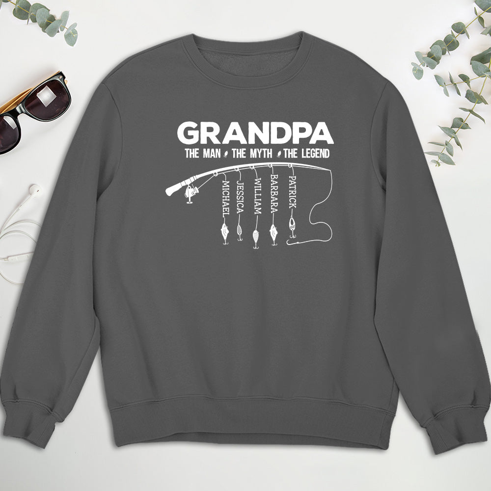 Custom Father's Day, Special Gift for Dad & Grandpa • The Fishing Legend - Personalized Shirt