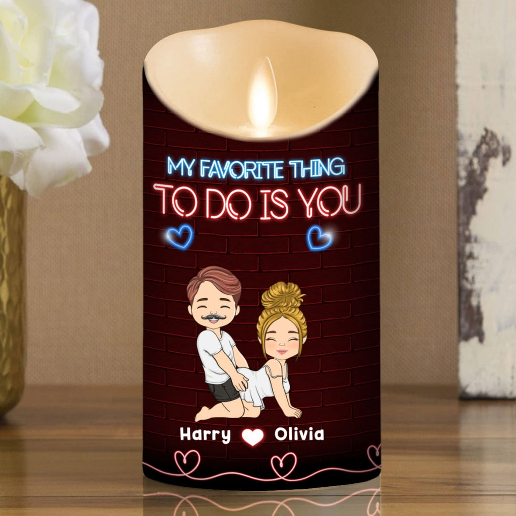 My Favorite Thing - Personalized LED Candle