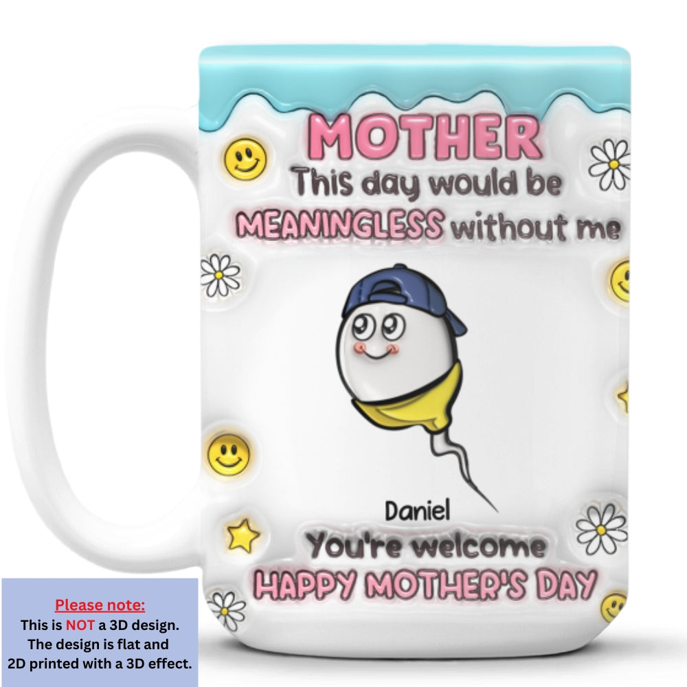 Custom Anniversary Keepsake Gifts For Couple • You Made This Day Special - Personalized 3D Inflated Effect Mug
