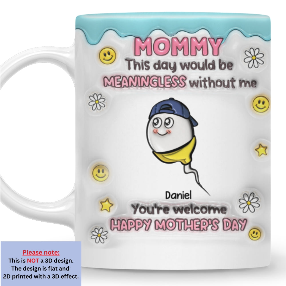 Custom Anniversary Keepsake Gifts For Couple • You Made This Day Special - Personalized 3D Inflated Effect Mug