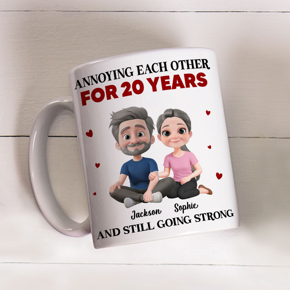 Custom Anniversary Keepsake Gifts For Couple • Couple Annoying For Years - Personalized Coffee Mug