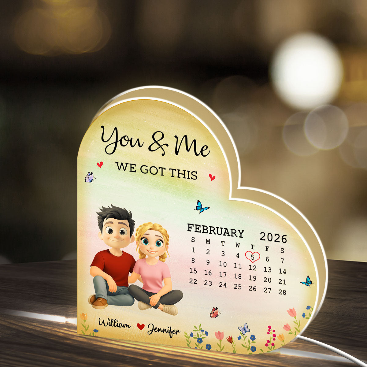 Love In Every Moment - Personalized Light Box
