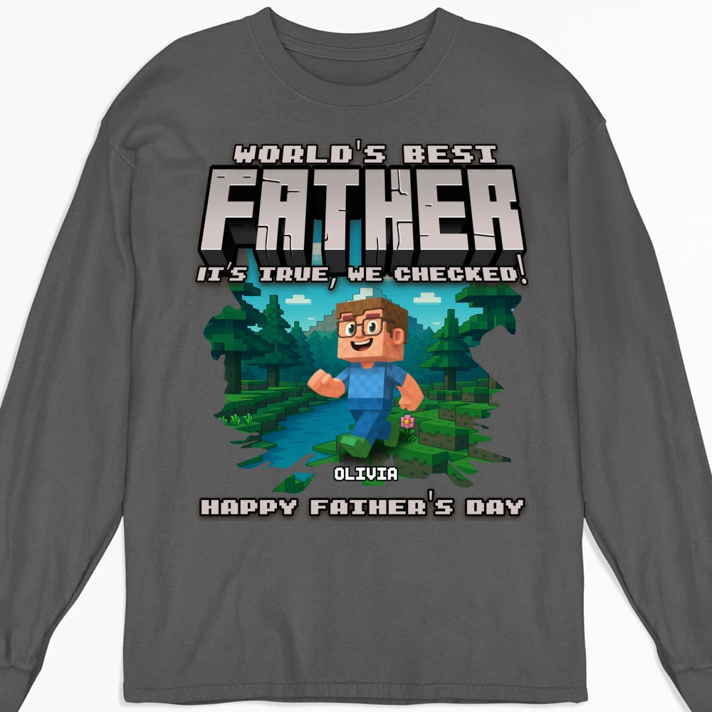Custom Father's Day, Special Gift for Dad & Grandpa • World Best Grandpa - Personalized Shirt