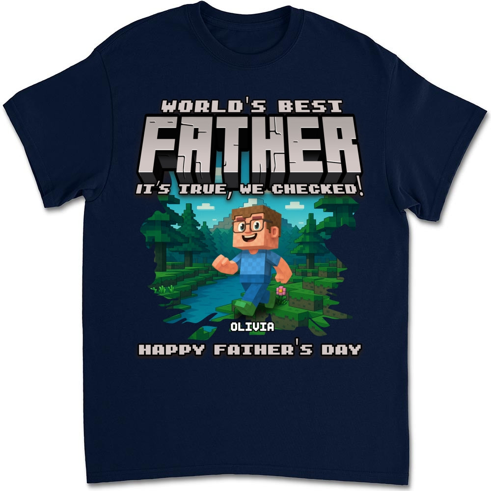 Custom Father's Day, Special Gift for Dad & Grandpa • World Best Grandpa - Personalized Shirt