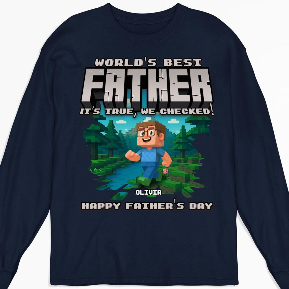 Custom Father's Day, Special Gift for Dad & Grandpa • World Best Grandpa - Personalized Shirt